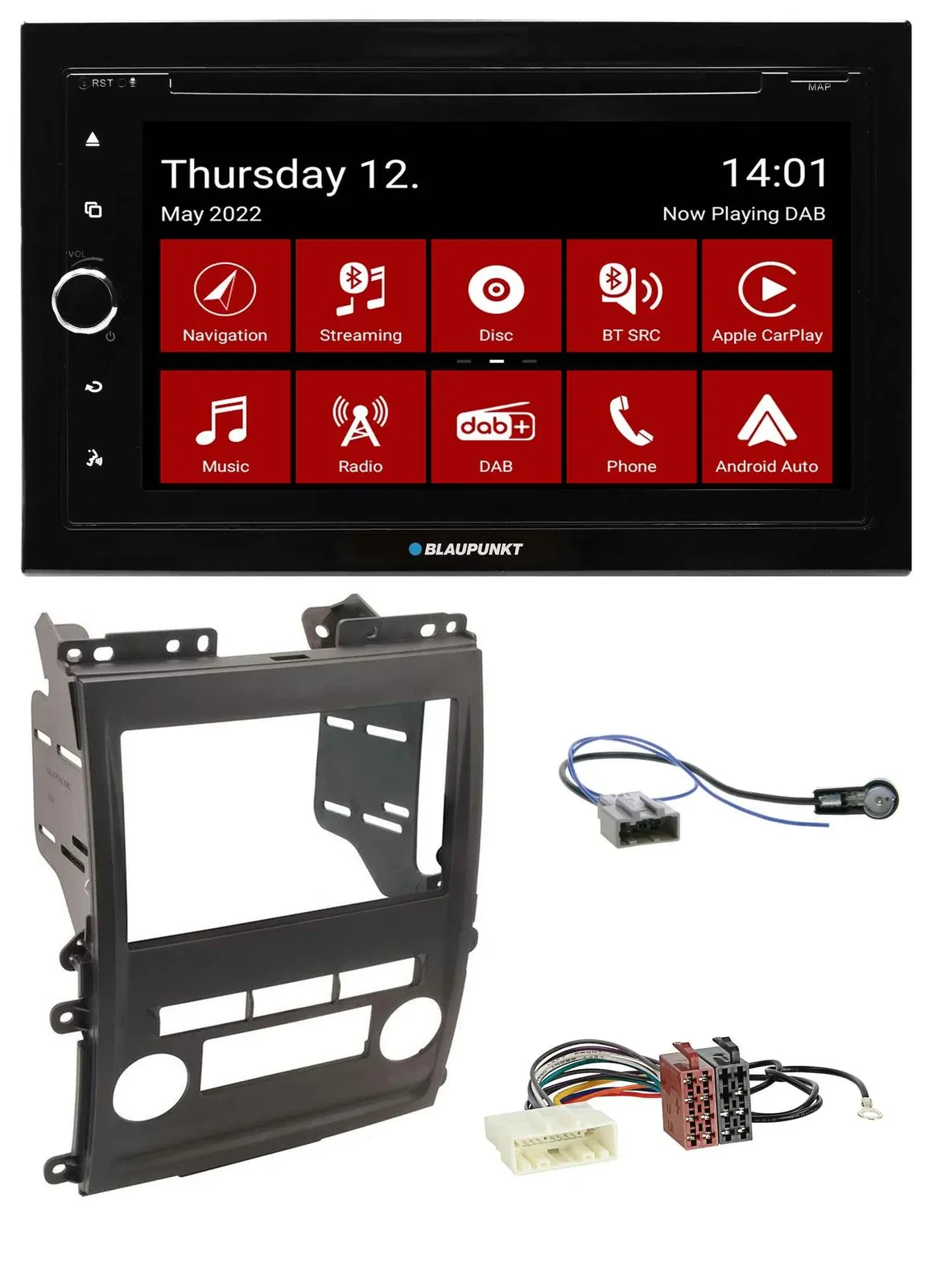Blaupunkt MP3 DVD Bluetooth DAB 2DIN USB Autoradio für Nissan Xterra 2009-2011