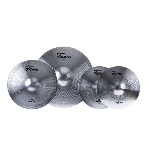 Cymbal Set Reflex 3-teilig 20" Ride 16" 14" HiHat Medium Silver Finish