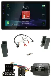 Автомагнитола JVC DAB Bluetooth USB для Seat Leon 2002–2006, Toledo 2002–2004 с поддержкой управления на руле