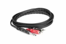 Hosa TRS-203 3m Insert Cable - 1/4" TRS to Dual RCA