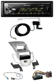 Pioneer Bluetooth DAB USB MP3 Autoradio für Ford Fiesta Display 10-17 silber