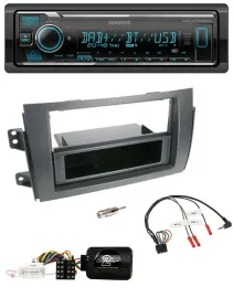 Kenwood Bluetooth Lenkrad DAB USB Autoradio für Fiat Sedici Suzuki SX4
