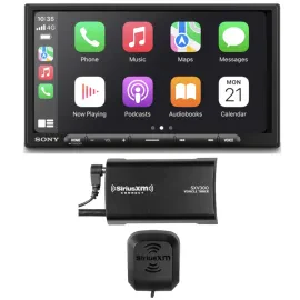 Sony XAV-AX4000 6.95" Double-DIN Touchscreen Receiver + SiriusXM SXV300v1
