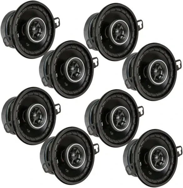 Kicker DSC35 43DSC3504 3.5" DS Series 2-Way Coaxial Car Speakers, 8-Pack