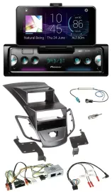 Автомагнитола для Ford Fiesta (2010–2017) Pioneer USB, Bluetooth, DAB, с поддержкой кнопок на руле, дисплей, чёрная
