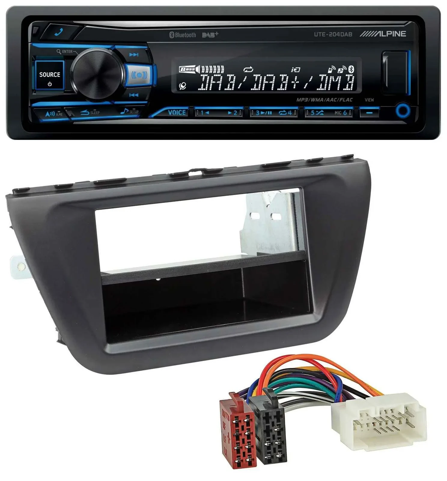Alpine USB Bluetooth DAB MP3 Autoradio für Suzuki SX4 S-Cross (JY ab 2013)
