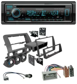 Автомагнитола для Honda Fit 2006–2007 (US) Kenwood CD/MP3, Bluetooth, DAB, USB