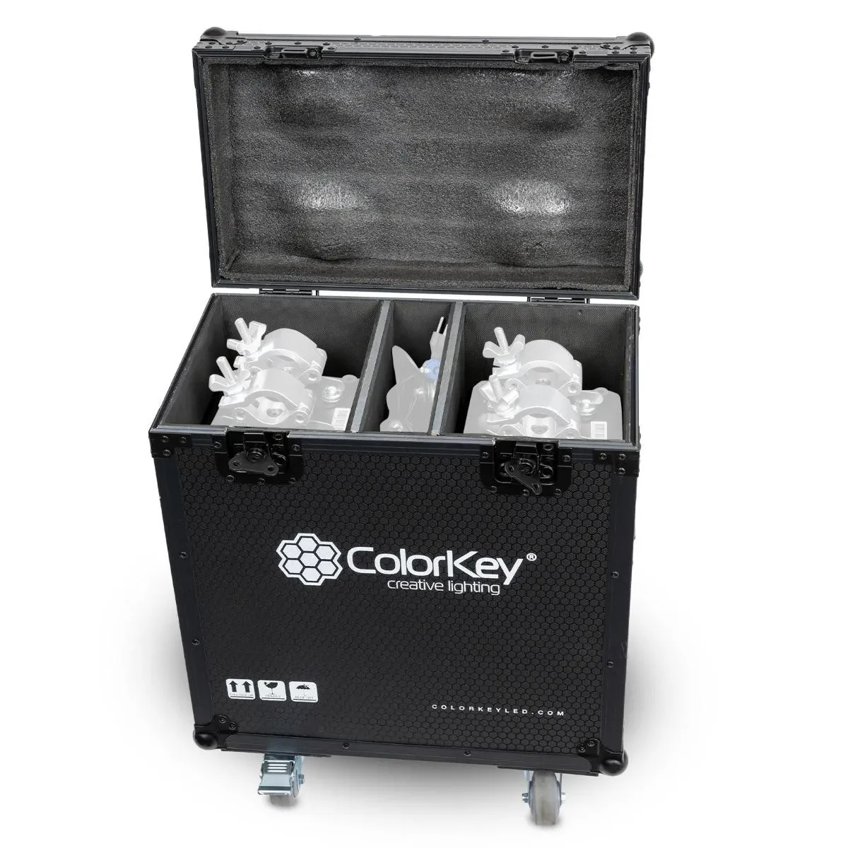 ColorKey CKU-9062 Flight Case with Casters for 2x Creator Beam 150 Lights idjnow