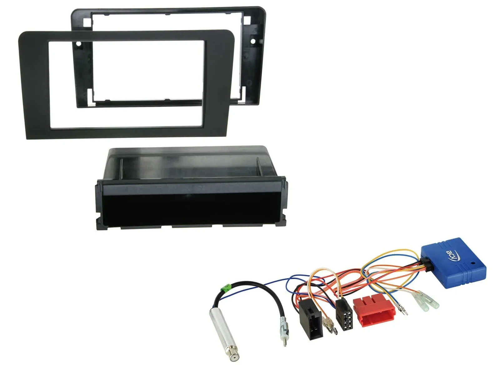 Einbauset CAN-Bus DIN Autoradio für Audi A3 m. ISO 2003-2006 schwarz