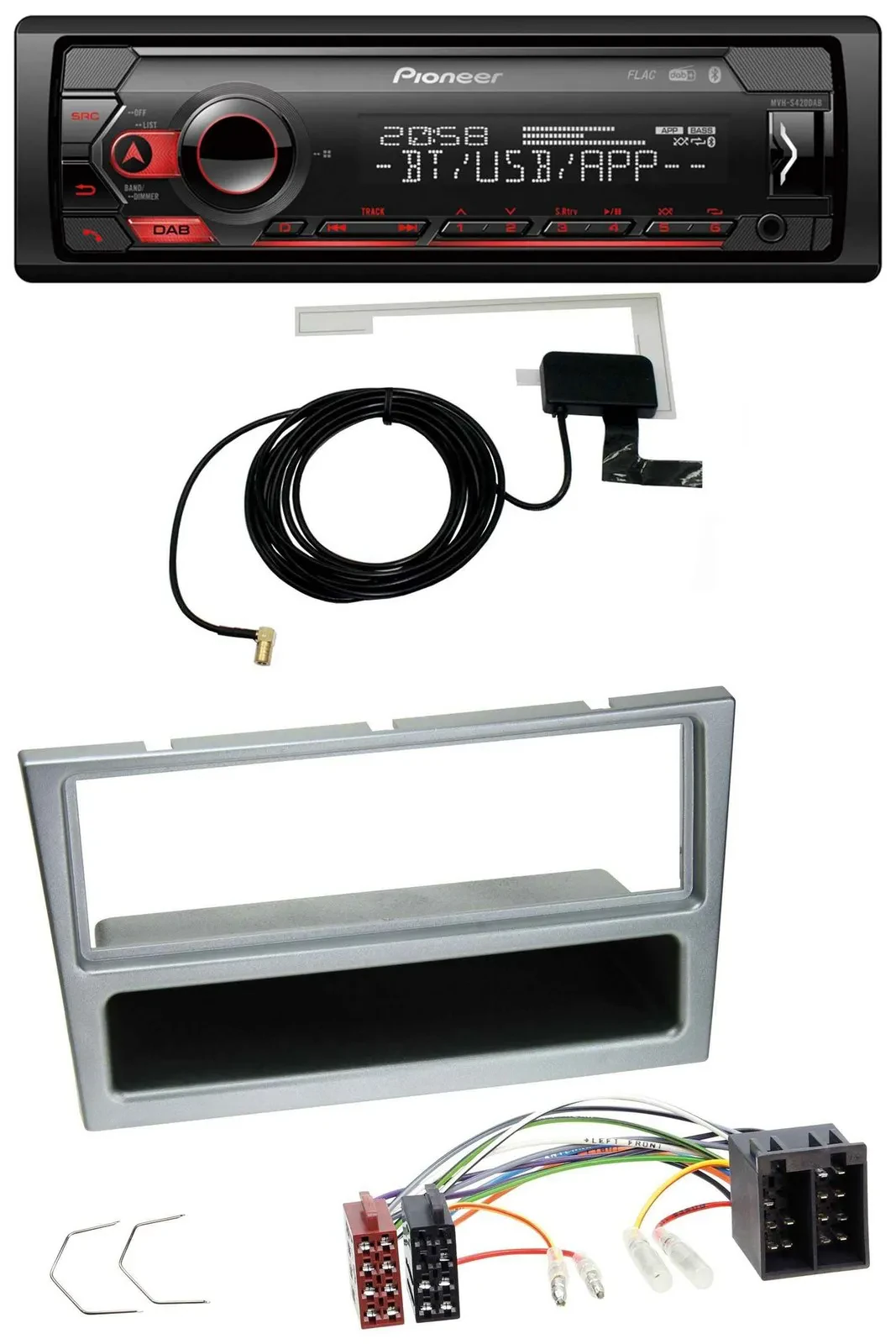 Pioneer DAB USB MP3 Bluetooth Autoradio für Opel Combo C Corsa C Meriva Tigra 20