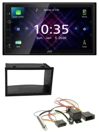 Автомагнитола JVC 2 DIN DAB MP3 Bluetooth USB для VW Golf 4/Passat/Polo/T4/Fox с ISO разъемом