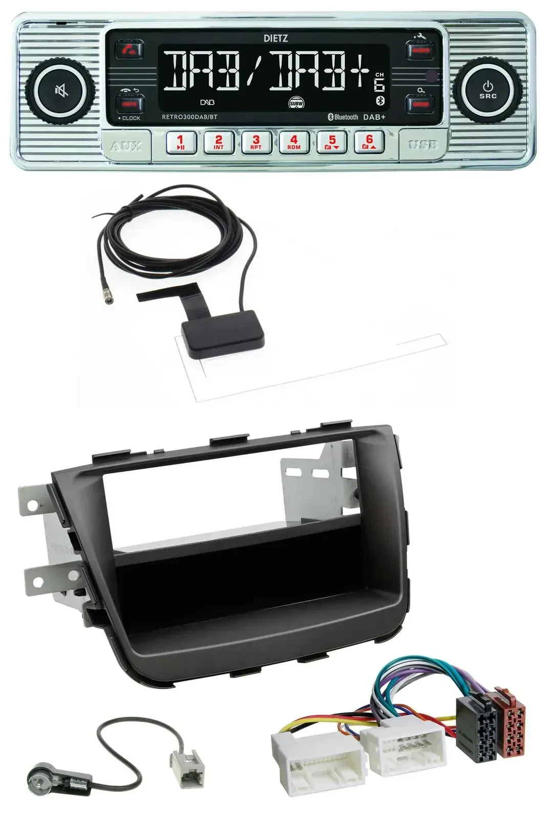 Dietz Bluetooth USB MP3 DAB Autoradio für Kia Sorento II XM Facelift 12-15