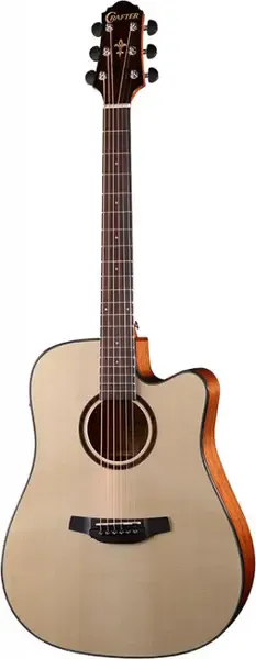 Электроакустическая гитара Crafter HD-500CE Dreadnought Gloss Natural