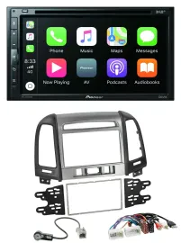 Pioneer DVD 2DIN MP3 DAB Bluetooth USB Autoradio für Hyundai Santa Fe USB AUX 3