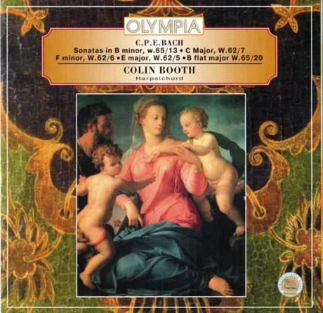 COLIN BOOTH - К.Ф.Э. Бах: Сонаты Для Клавесина (CD)