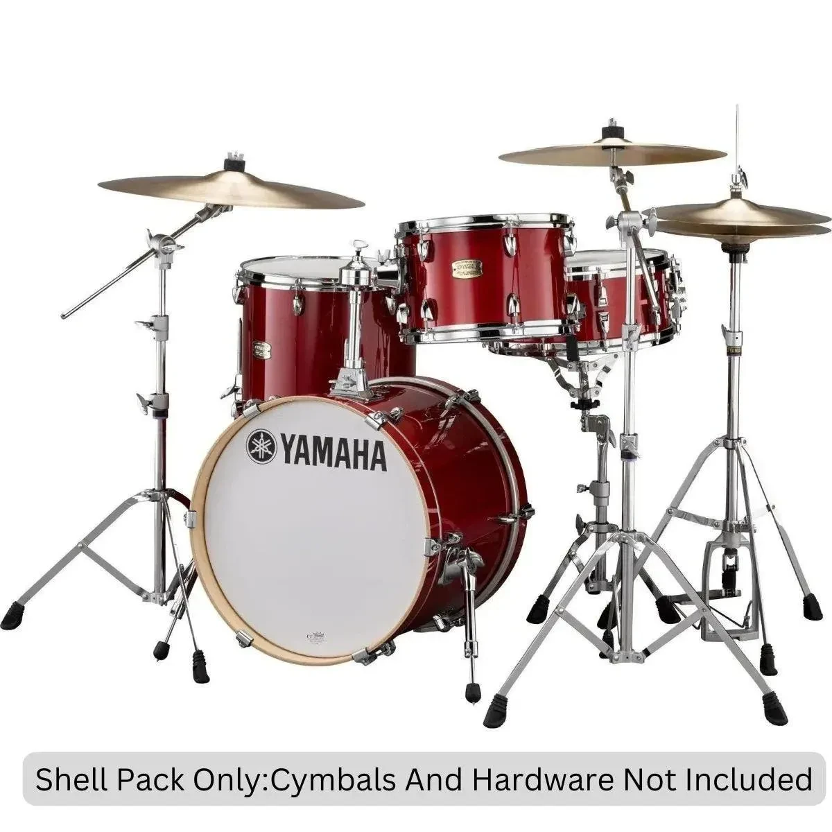 Б/У Ударная установка Yamaha Stage Custom Bop Kit (набор, 3 шт.) 18" бас-барабан, без стоек и тарелок, бордовый