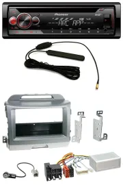 Pioneer CD USB Lenkrad DAB MP3 Autoradio für Kia Sportage 3 10-15 Navi silber