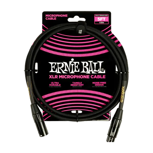 Микрофонный кабель Ernie Ball 6390 XLR-XLR 1.5 метра