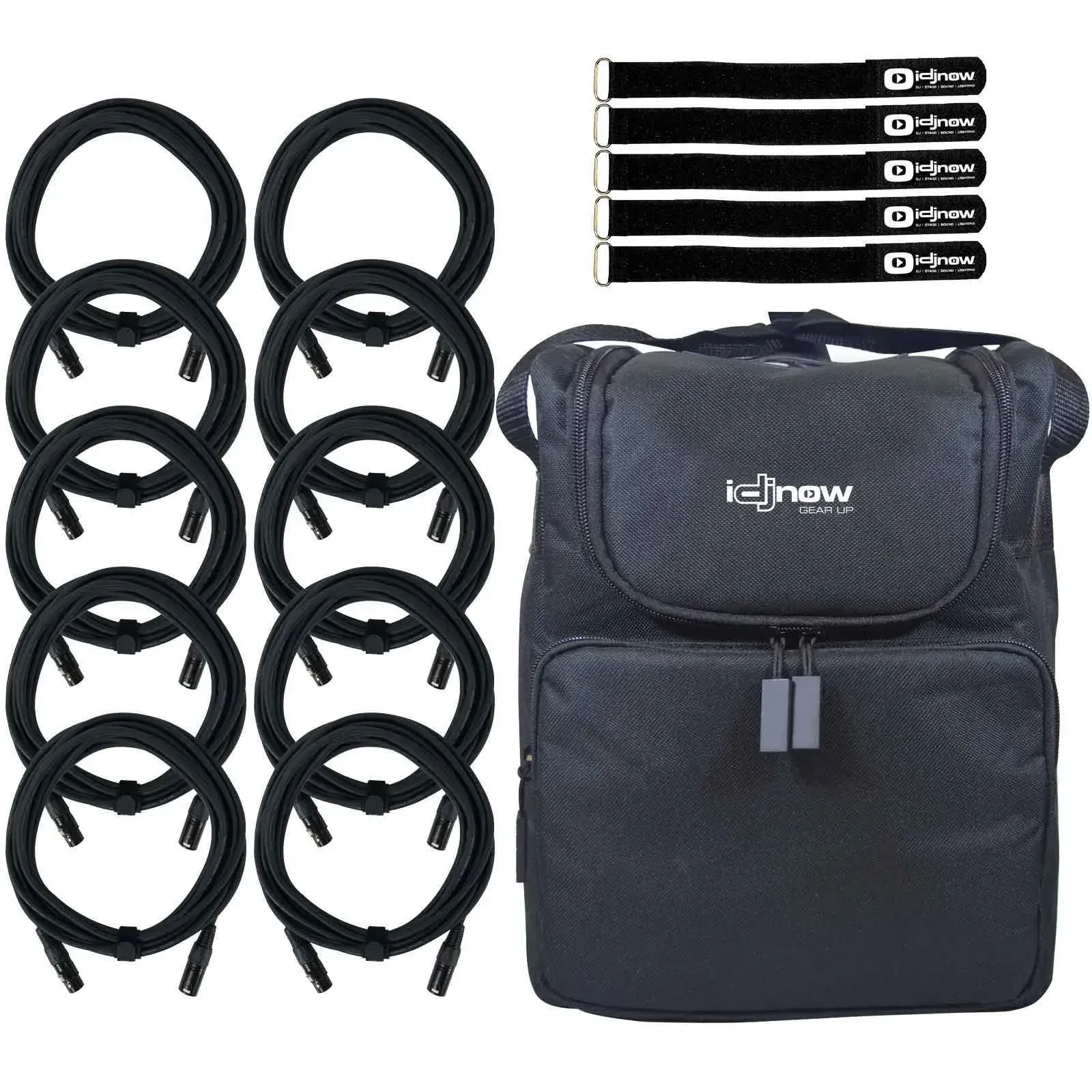 DMX-кабель CLUTCH DMX3P10FT Black 3 м с чехлом (10 штук)