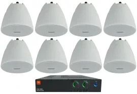 Потолочная акустика JBL PEN-40T White с усилителем (8 штук)