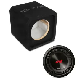 Сабвуфер для автомобиля NVX NE81S 8" в закрытом корпусе, МДФ 3/4", 1 динамик