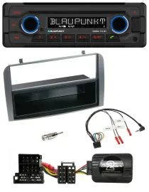 Автомагнитола для Alfa Romeo 147/GT Blaupunkt MP3 CD Bluetooth USB антрацит