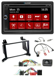 Blaupunkt 2DIN USB DAB Lenkrad Bluetooth TMC Navigation für Hyundai Santa Fe CM