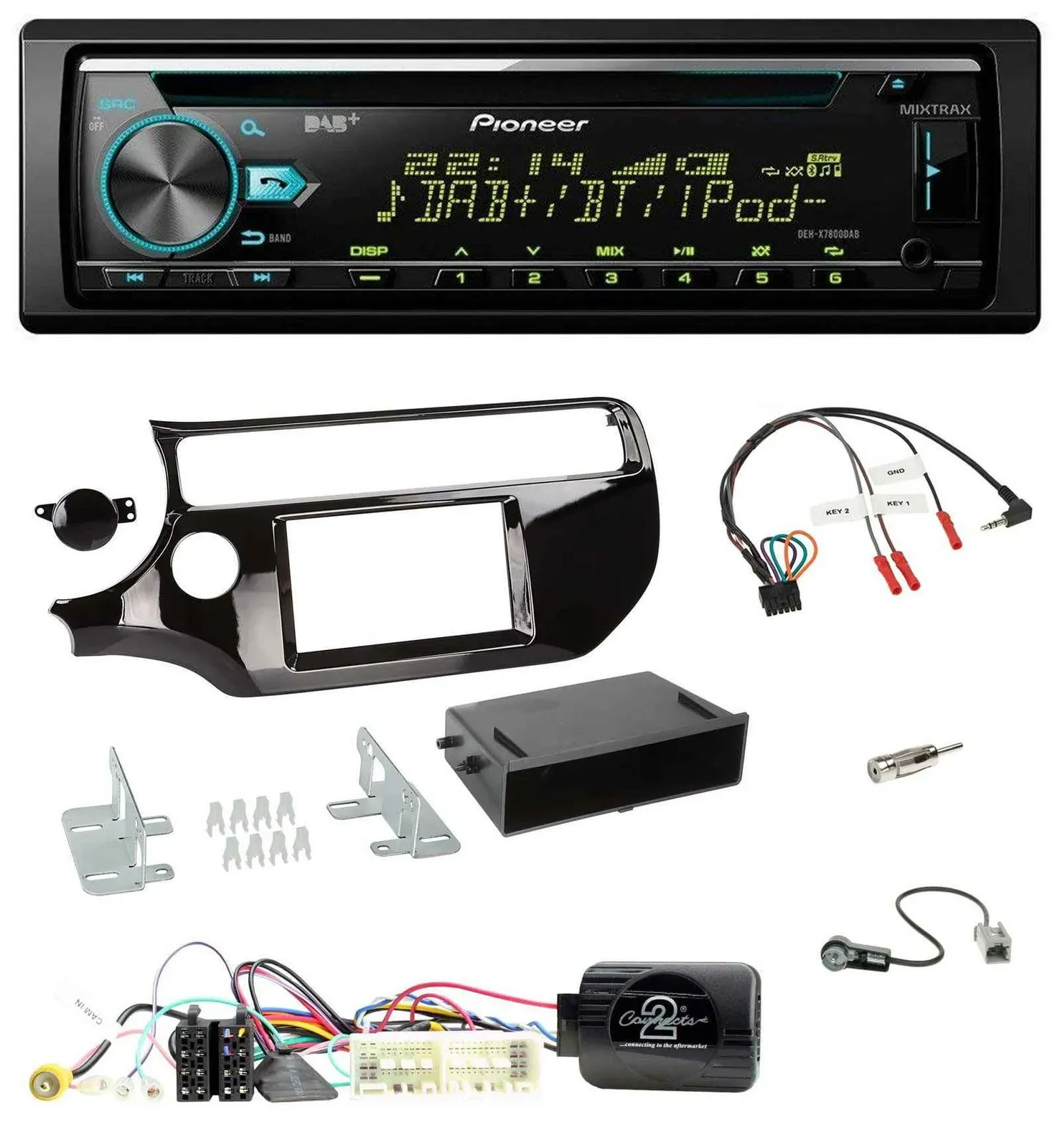Pioneer DAB Lenkrad CD USB Bluetooth Autoradio für Kia Rio UB Facelift 2017-2023