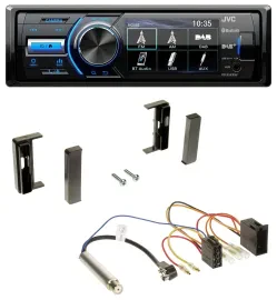 JVC Bluetooth MP3 USB DAB Autoradio für Audi TT (1998-2006) - ISO