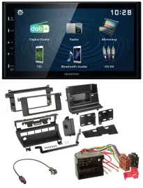 Kenwood 2DIN Bluetooth MP3 USB DAB Autoradio für BMW 3er 2002-2006 5 Schalteröff