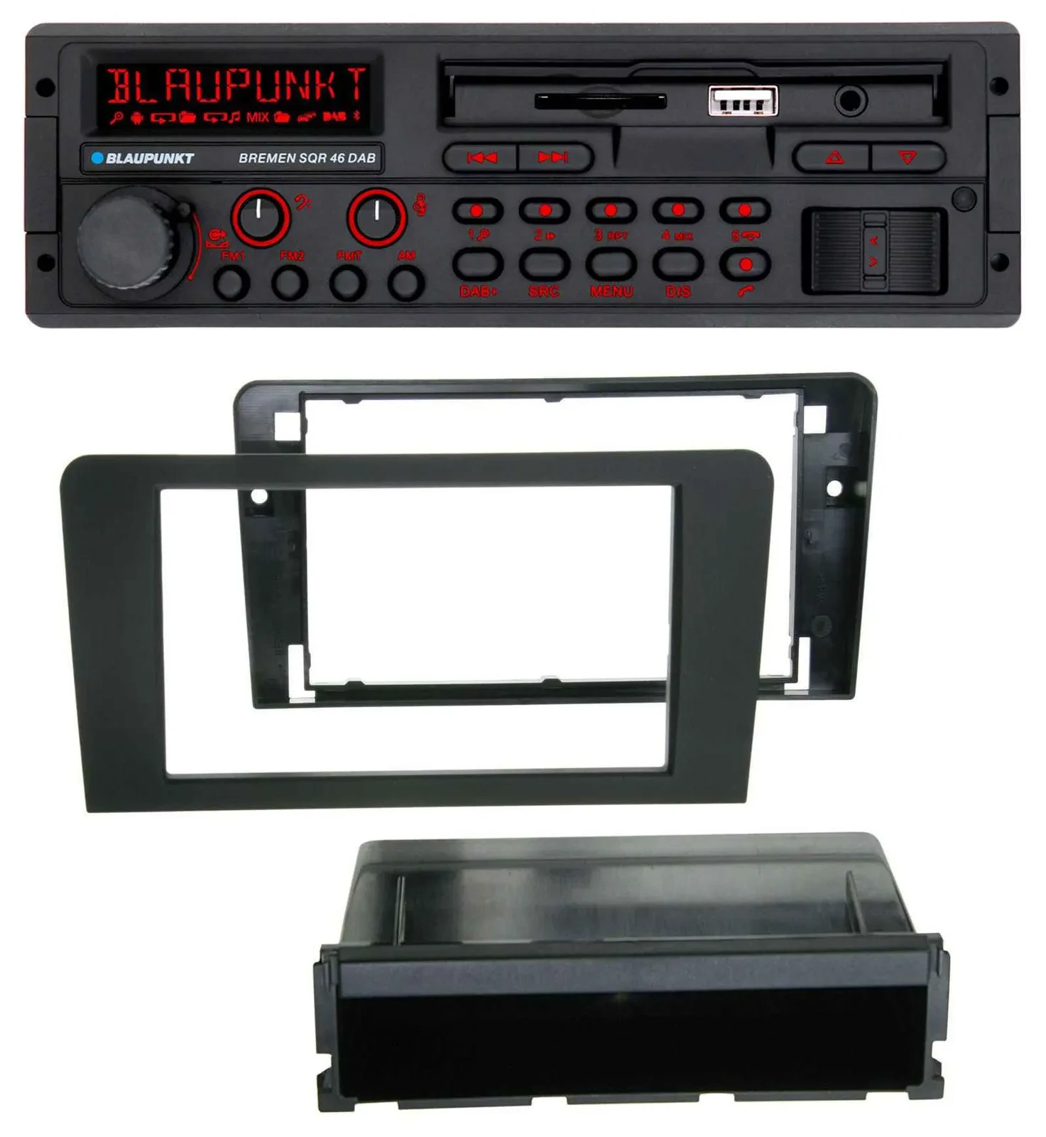 Blaupunkt SD Lenkrad USB Bluetooth DAB Autoradio für Audi A3 8P 03-12 Bose Aktiv