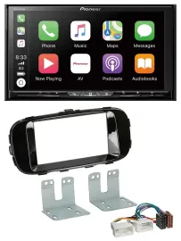 Автомагнитола для Kia Soul (PS, с 2014) Pioneer 2DIN MP3 USB DAB DVD Bluetooth, чёрный глянец