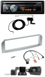 Pioneer Bluetooth DAB Lenkrad USB CD Autoradio für Alfa GT 147 2007-2010 silberg