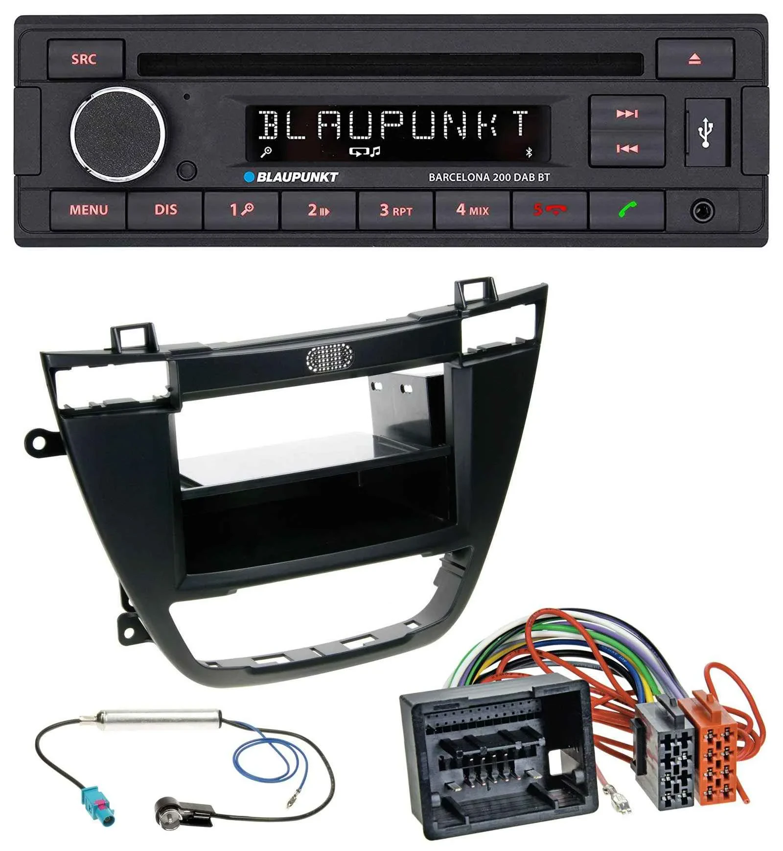 Автомагнитола для Opel Insignia (2008–2013) Blaupunkt USB, DAB, CD, Bluetooth, MP3 черный