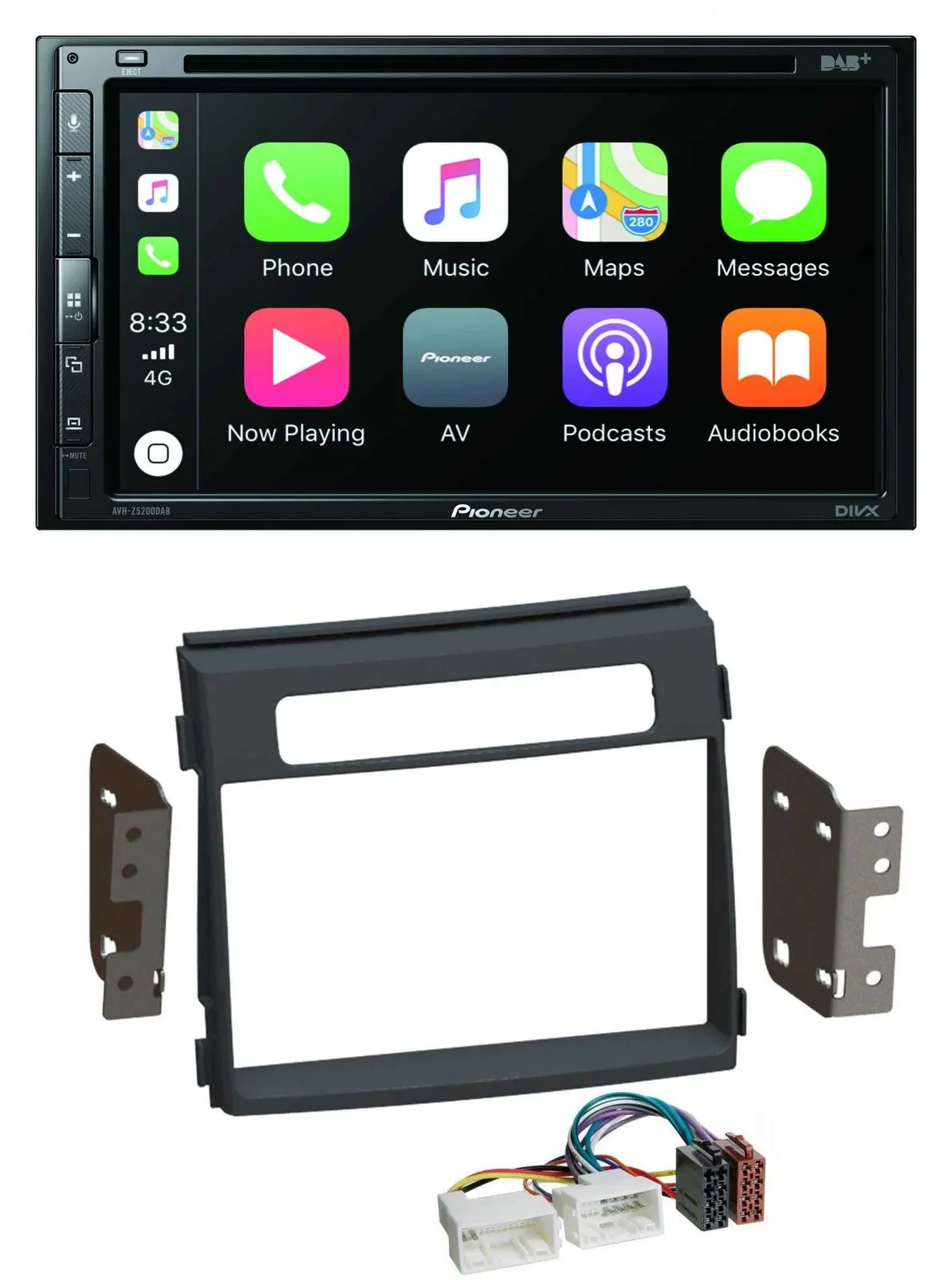 Pioneer DVD 2DIN MP3 DAB Bluetooth USB Autoradio für Kia Soul AM Facelift 11-14