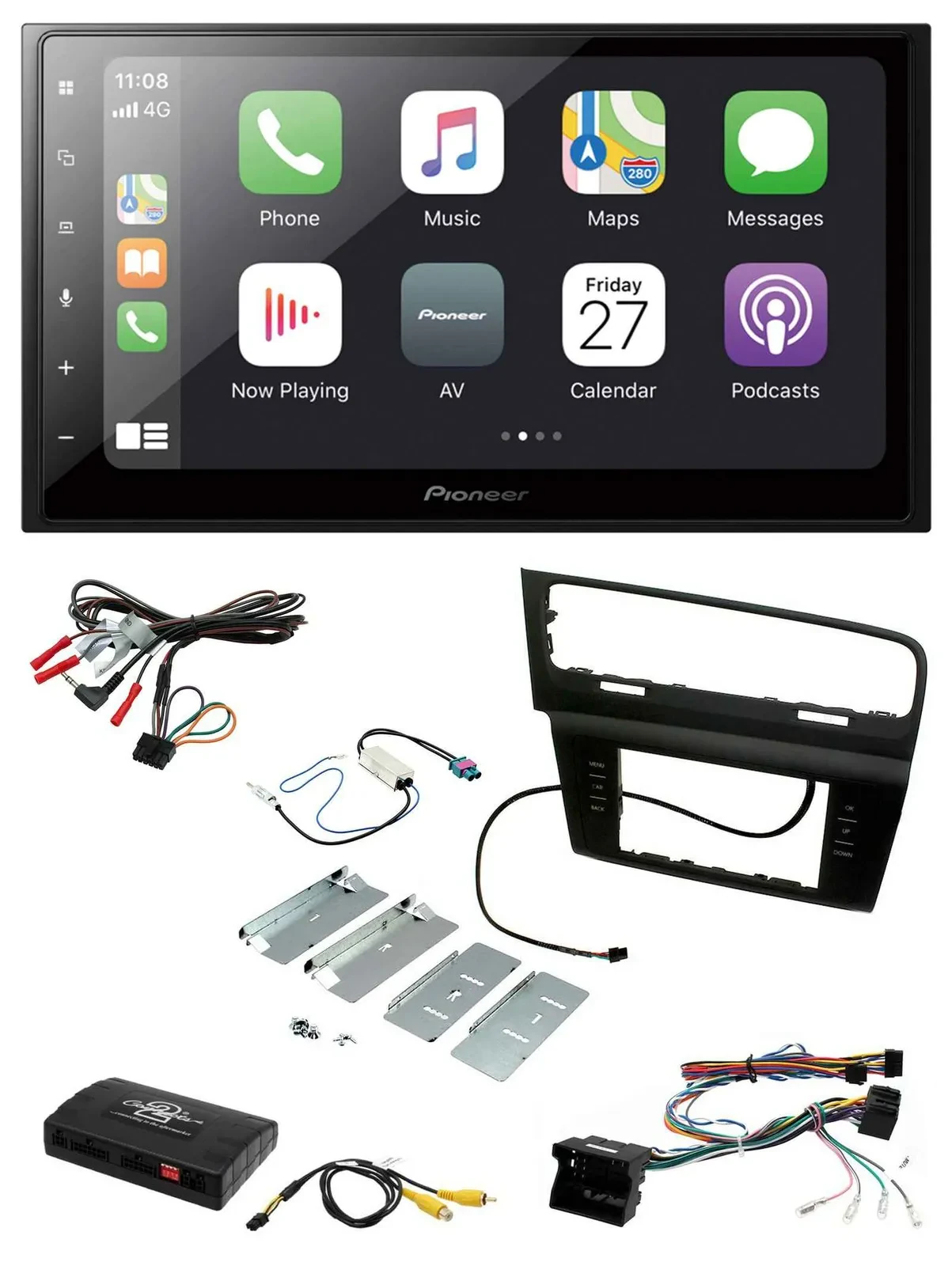 Автомагнитола для VW Golf VII (2012–2018) Pioneer 2DIN Bluetooth DAB USB