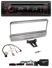 Kenwood Lenkrad CD USB Bluetooth DAB Autoradio für Ford Mondeo 2000-2002 silber
