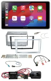 Pioneer Lenkrad USB DAB Bluetooth 2DIN Autoradio für Opel Corsa D matt-chrom 09-