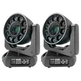 SKY-STORM 300W RGBW LED Moving Head Motion Beam Light DJ Stage Fixture Pair