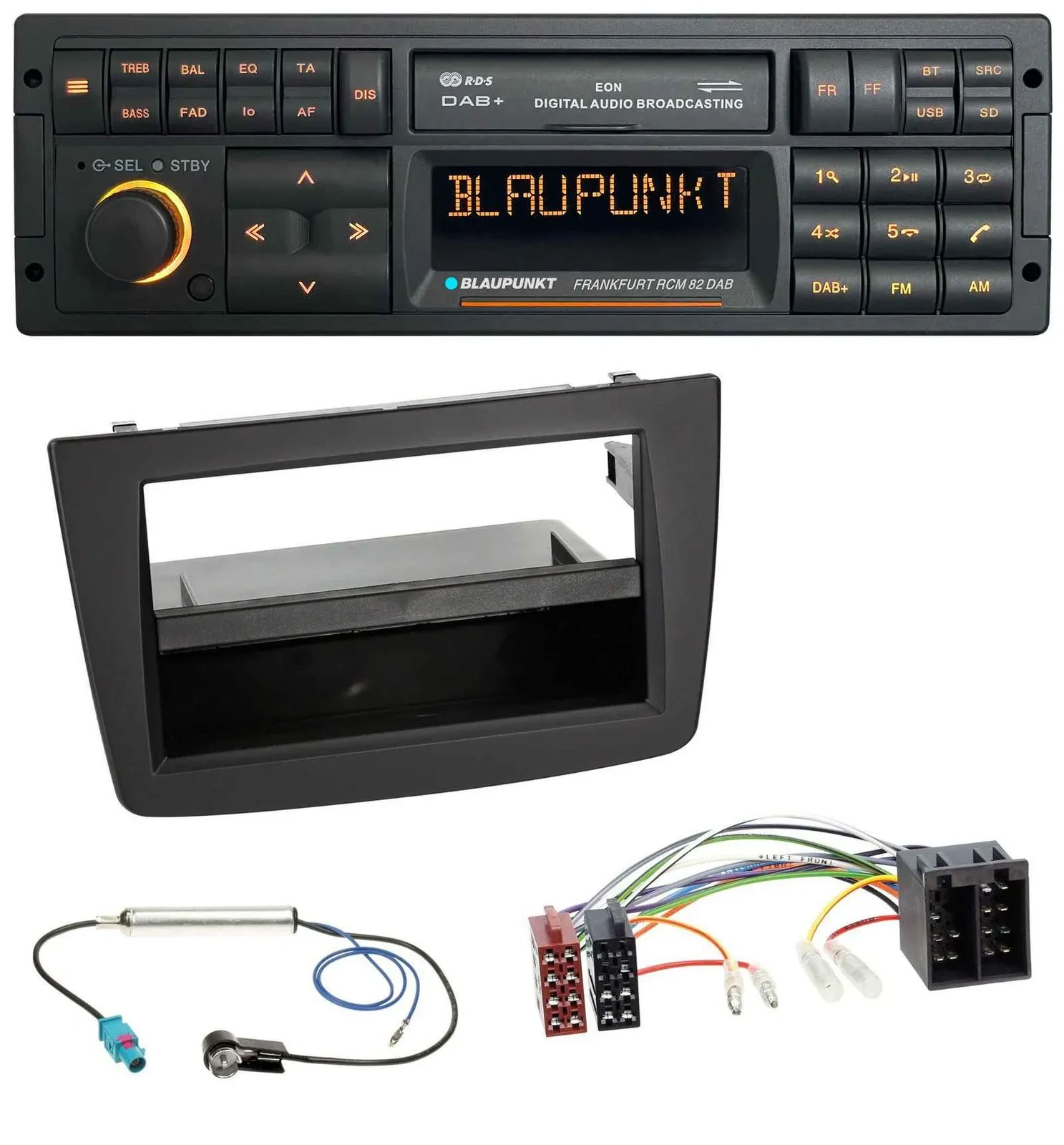 Blaupunkt USB DAB SD MP3 Bluetooth Autoradio für Alfa Romeo Mito 955 08-14 ISO s