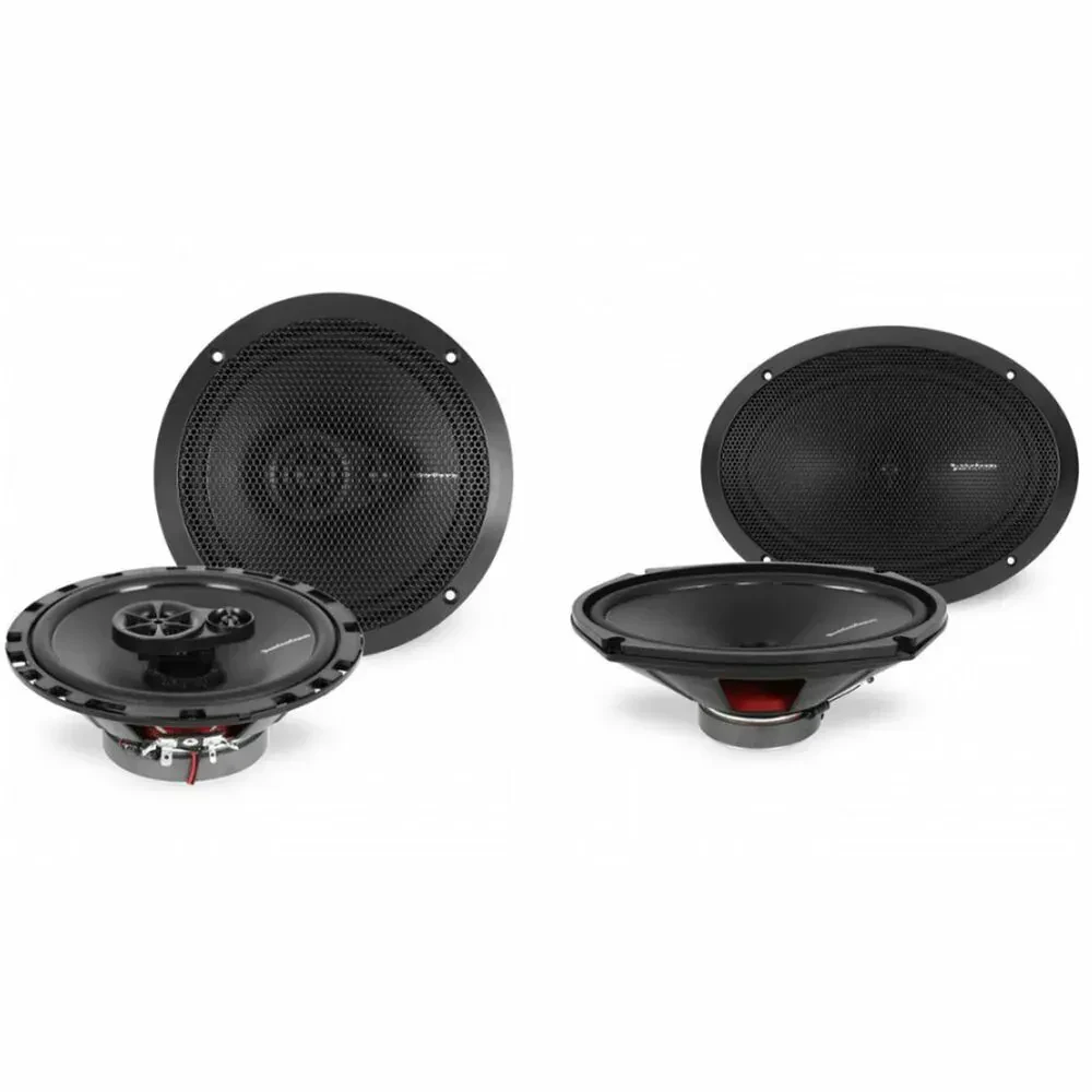 2) Rockford Fosgate R165X3 6.5" Car Speaker & 2) 6x9" Coaxial Speakers Bundle