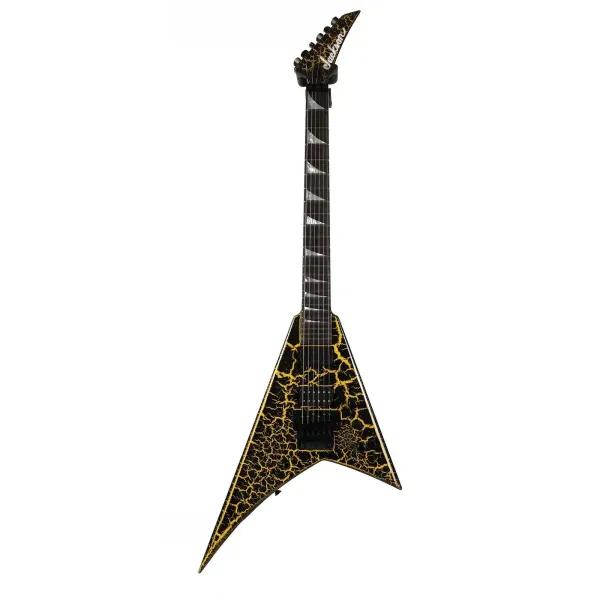 Электрогитара Jackson Custom Shop RR24 Rhoads Black Yellow Crackle