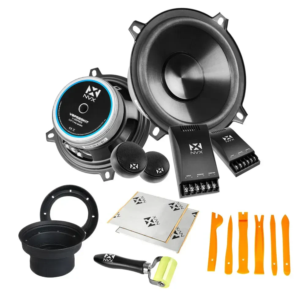 Пассивная акустическая система для авто NVX VSP525KIT 5.25" компонентные динамики + baffles и набор виброизоляции
