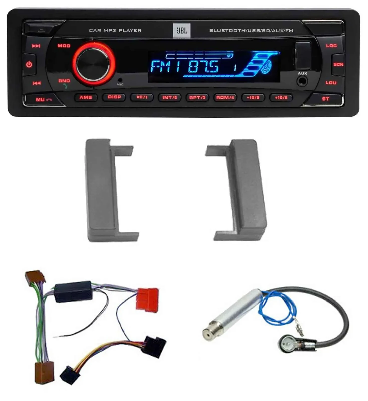 JBL AUX MP3 USB Bluetooth SD Autoradio für Audi A2 A3 8L A4 B5 TT 99-06 Aktivsys