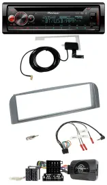 Автомагнитола для Alfa 147/GT (2007–2010) Pioneer DAB CD USB Bluetooth, антрацит, поддержка управления с руля