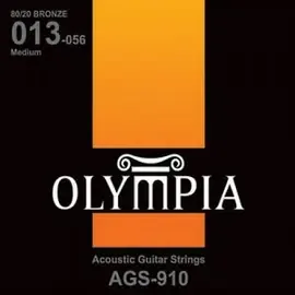 Струны для акустической гитары Olympia AGS910 13-56, бронза