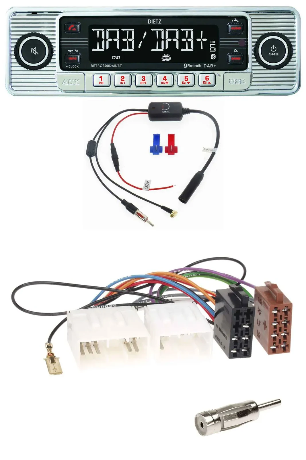 Dietz DAB USB MP3 Bluetooth Autoradio für Mazda MPV (1988-1999)