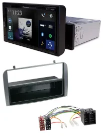 Pioneer DAB MP3 Bluetooth USB Autoradio für Alfa Romeo 147 GT Ablagefach anthraz