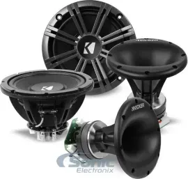 Kicker 41KMS674C 6-3/4" 400W RMS Marine Audio Component Speakers+ Tweeters KMS67