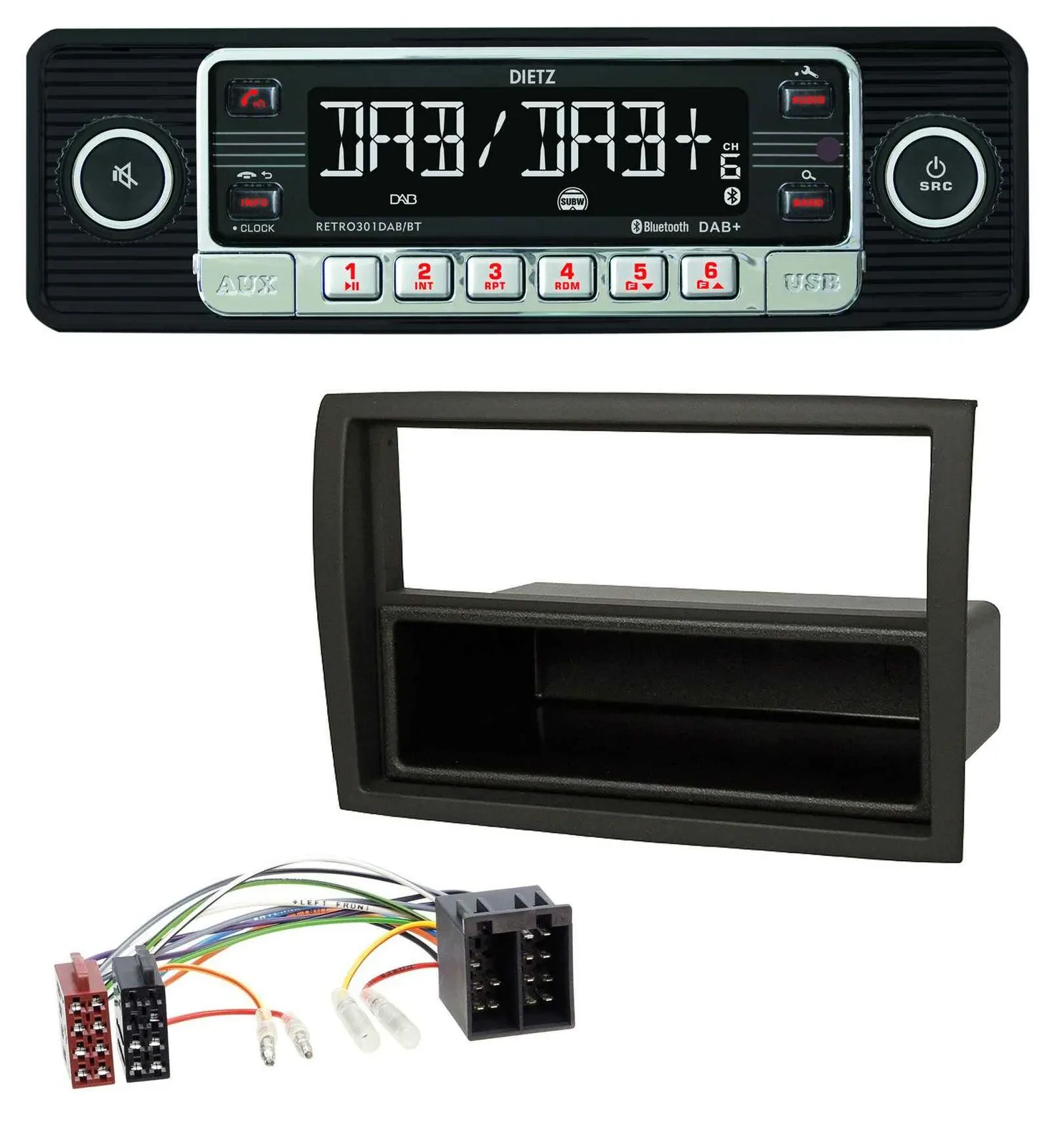 Dietz USB DAB MP3 Bluetooth Autoradio für Citroen Jumper Fiat Ducato Peugeot Box